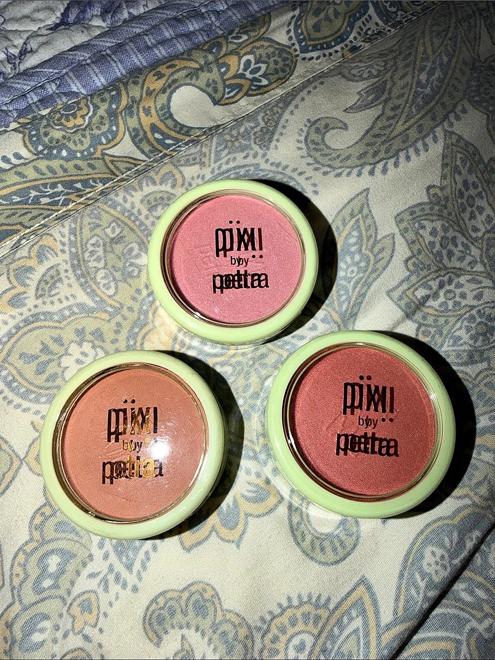 Pixi Fresh Face Blush Trio in Pink & Peach NWT